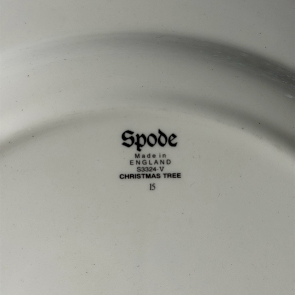Spode Christmas Tree 2-Tiered Serving Plate Tray - Picture 3 of 3